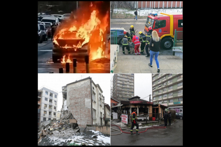 "Ukleta" nedelja u Beogradu: Teške saobraćajke, gorele fabrike, palili se automobili, obrušavale se zgrade... a vikend je pred nama! (VIDEO)