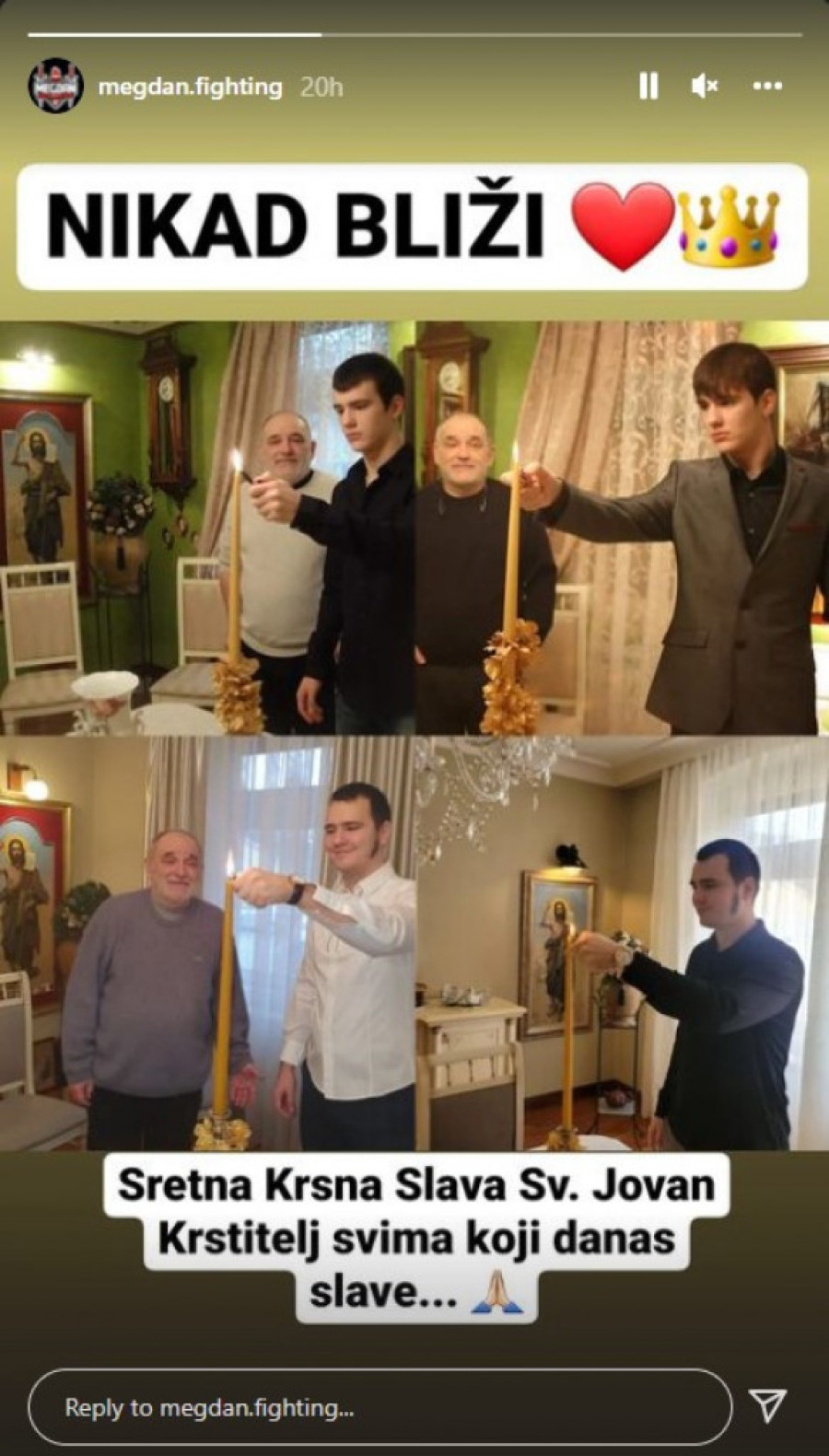 Prva krsna slava u domu Balaševića bez Đorđa: Sin Aleksa podelio potresnu sliku (FOTO)