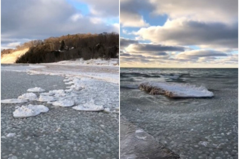 Misteriozne "ledene palačinke" uočene na jezerima nadomak Čikaga (VIDEO)
