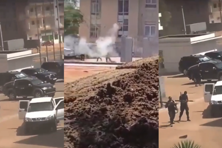 Rafali u blizini zgrade vlade Gvineje Bisao: Napadači snimljeni, povređeno nekoliko osoba (VIDEO)
