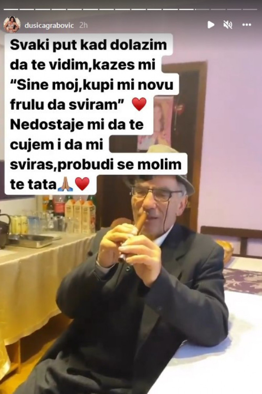 „Tata, izdrži pa da zapevamo zajedno!" Dušica Grabović o očevoj bici za život (FOTO)