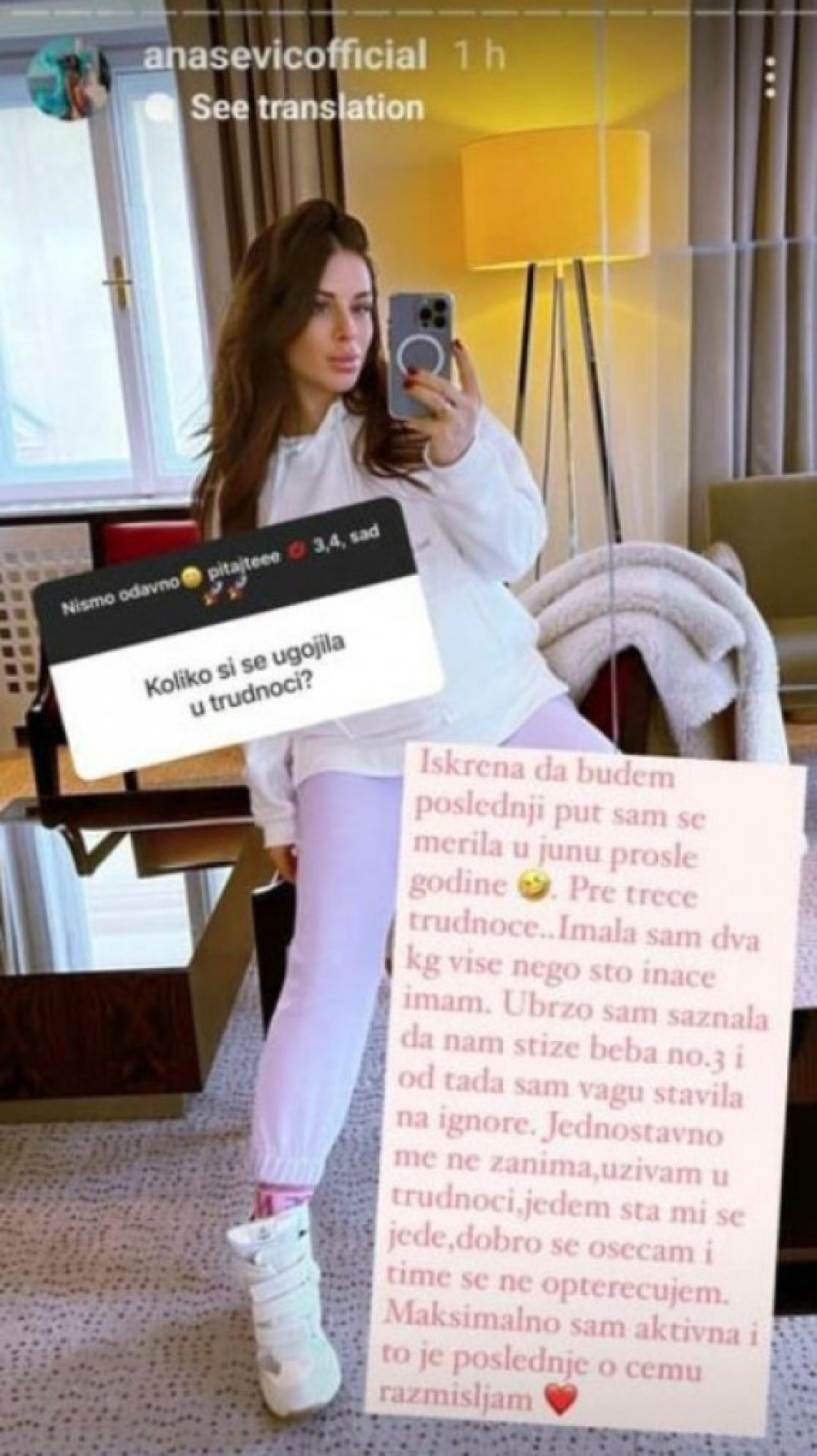 Ana Sević više ne staje na vagu! Pevačica na pragu da se porodi, otkrila pol bebe