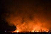 Izbio veliki požar kod Bača: Vatrogasci se bore sa vatrenom stihijom! (VIDEO)