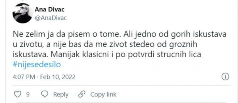 Manijak klasični: Divčeva supruga oštro o Saveljiću, ćerka priznala da su joj se njegova deca izvinila