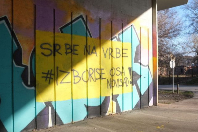 Opozicija ispisivala ustaške grafite u Novom Sadu: Vređali Vučića i Vučevića, pa pisali “Srbe na vrbe” (FOTO)