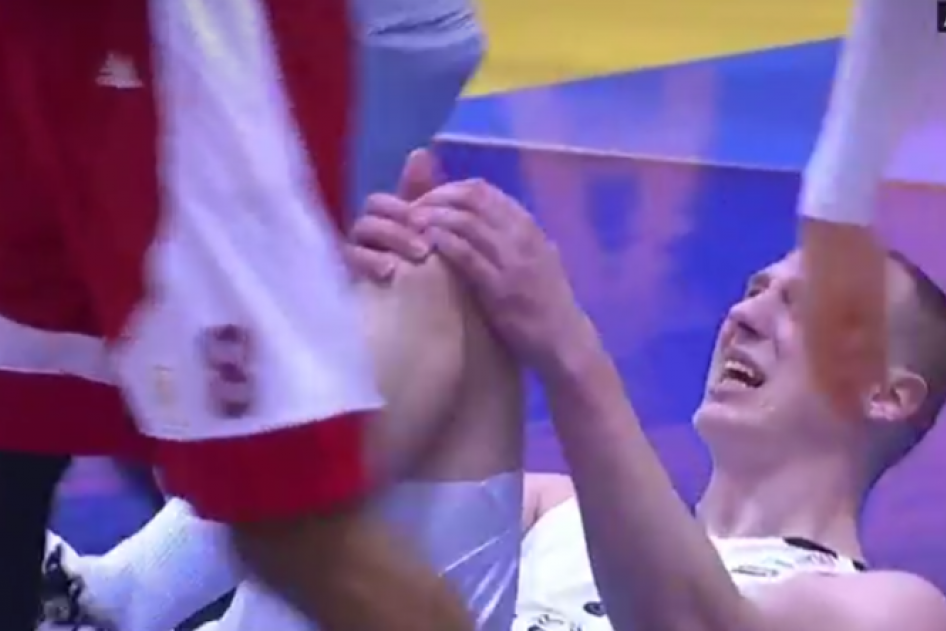 Težak udarac za Partizan! Povreda Smailagića, držao se za koleno, govorio "ne mogu", pogledajte! (VIDEO)
