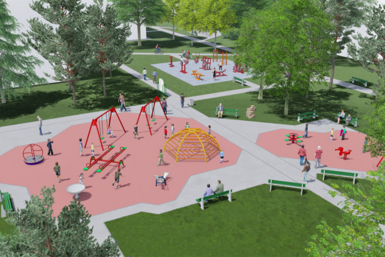 Počelo uređenje parka u Železniku: U planu izgradnja dva dečja igrališta, teretane na otvorenom, kao i terena za rekreaciju