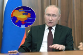 Tviter gori: Deli se slika karte Ukrajine - tokom Putinovog govora jedan detalj je uzburkao svet