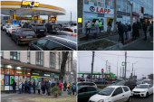 Haos u Kijevu: Redovi ispred banaka i pumpi, kolone beže iz grada (VIDEO)