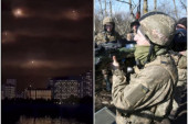 Snimak u kom vreme staje: Trenutak kada Ukrajinci šalju stotine projektila ka ruskim snagama (VIDEO)