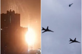 Novi, zastrašujući snimci iz Kijeva: Oboren ruski avion, projektili parali nebo u Ukrajini (VIDEO)