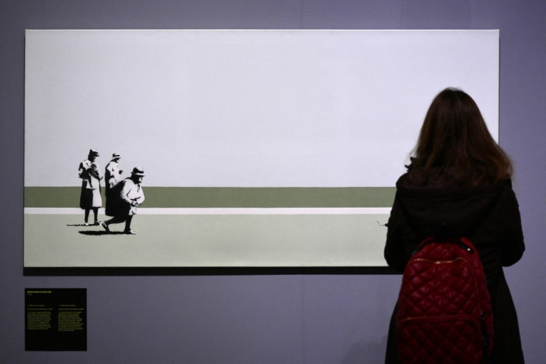 Starice koje se kuglaju bombama: Benksijevo delo ponovo u centru pažnje (FOTO)