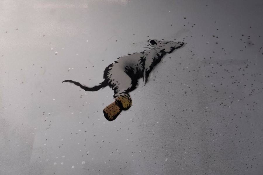 Starice koje se kuglaju bombama: Benksijevo delo ponovo u centru pažnje (FOTO)