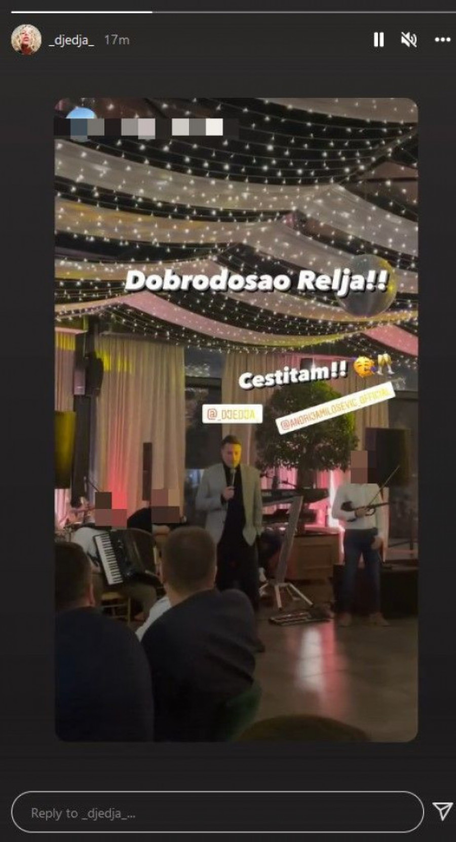 „Dobrodošao Relja!" Ovako Andrija Milošević proslavlja rođenje sina (FOTO)