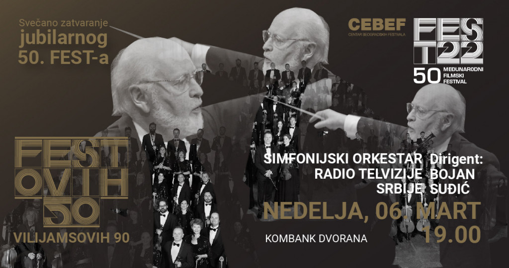 Sutra se zatvara 50. Fest:  Spektakularan koncert filmske muzike i dodela nagrada