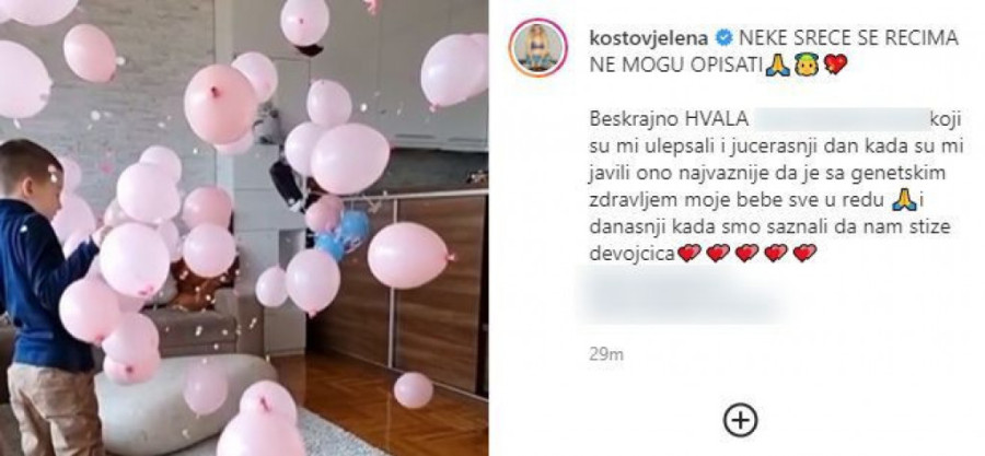 Povlači se sa scene zbog trudnoće: Jelena Kostov otkrila kako se osećala kad je saznala da će dobiti ćerku
