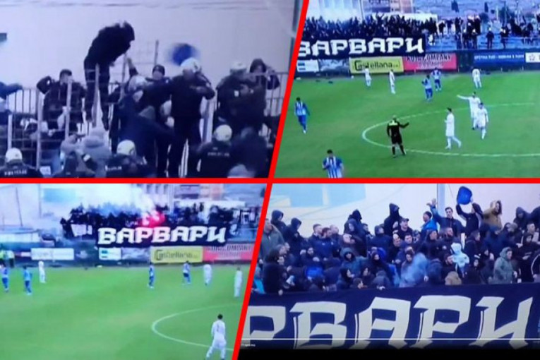 Nezapamćen haos u Crnoj Gori: Letele stolice, policija jurila huligane, golman Budućnosti pogođen u glavu! (VIDEO)
