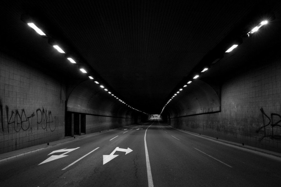 Terazijski tunel, prazan za vreme karantina