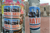 Ceo Beograd oblepljen plakatima NATO koalicije: Ponoš i Marinika NATO uzdanice (FOTO)