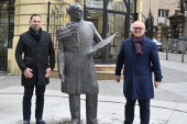 Otkriven spomenik Aleksandru Deroku u Beogradu: Nalazi se blizu mesta gde je istaknuti arhitekta živeo (FOTO)