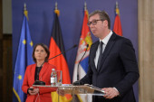 Završen sastanak nemačke ministarke i predsednika Srbije: Vučić se obratio javnosti (VIDEO)