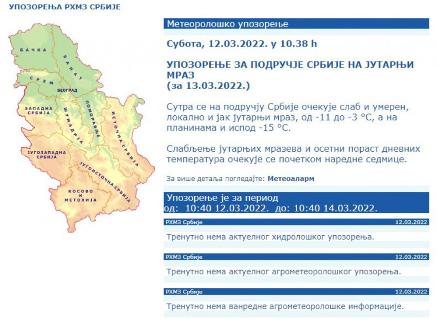 RHMZ izdao novo upozorenje: Sunca ima, ali svi moraju da obrate pažnju na jednu stvar