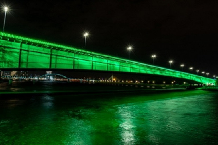 Simboli Beograda večeras u zelenoj boji: Ovo je razlog