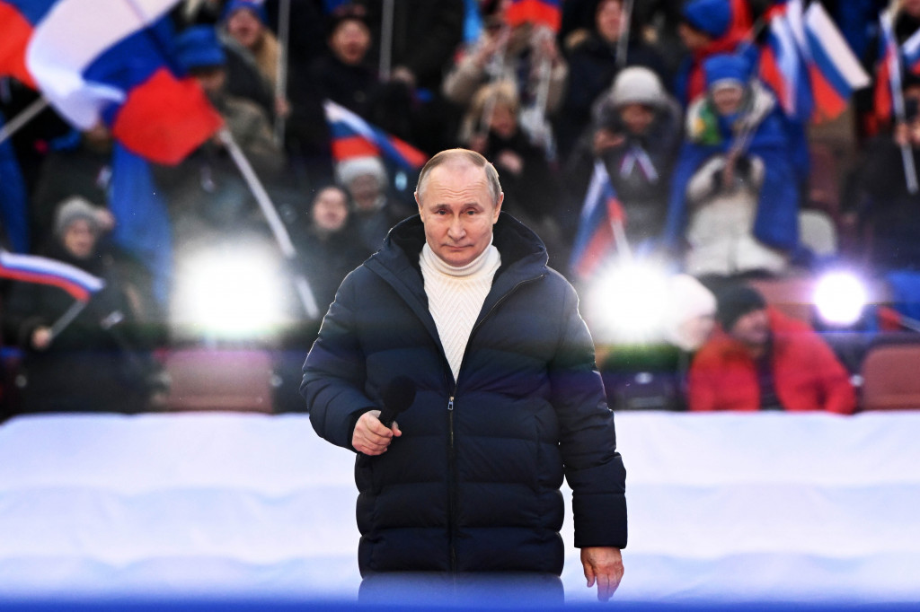 Putin pred krcatim stadionom u Moskvi: "Ovakvog jedinstva nije bilo u Rusiji" (VIDEO)