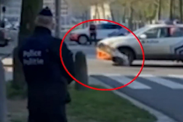 Trenutak napada na Bajdenovu kolonu u Briselu (VIDEO)