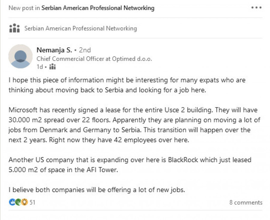 SAZNAJEMO: Dva svetska giganta šire poslovanje u Beogradu i zapošljavaju IT stručnjake?