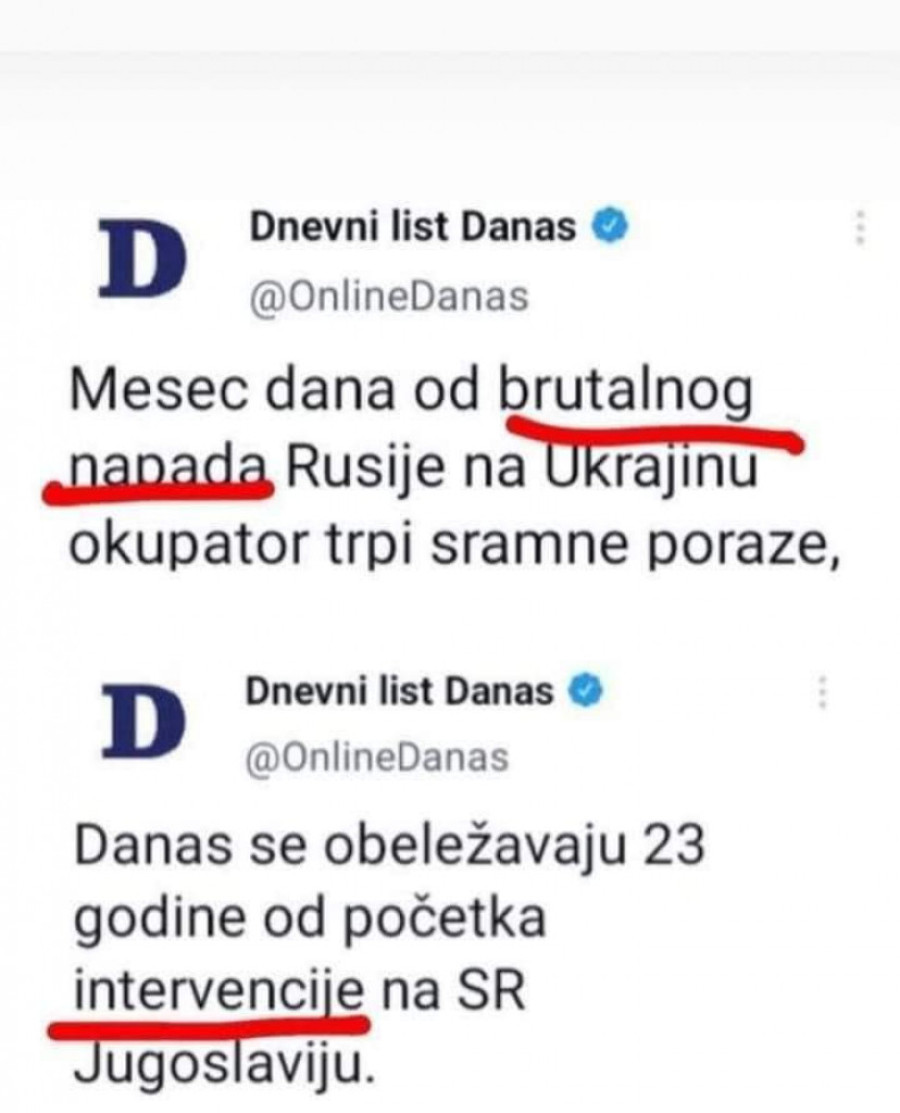 Izdajnički mediji se utrkuju ko će bolje da pljune po narodu i državi: Veličaju NATO i napad na Srbiju (FOTO)