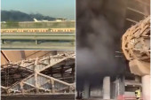 Veliki požar na aerodromu u Kuvajtu: Dim kulja na terminalu u izgradnji (VIDEO)