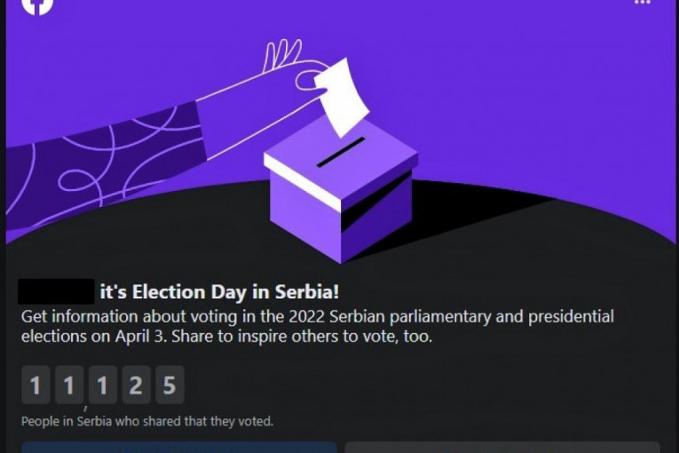 Fejsbuk zbog glasanja u Srbiji promenio interfejs: Važna poruka građanima!
