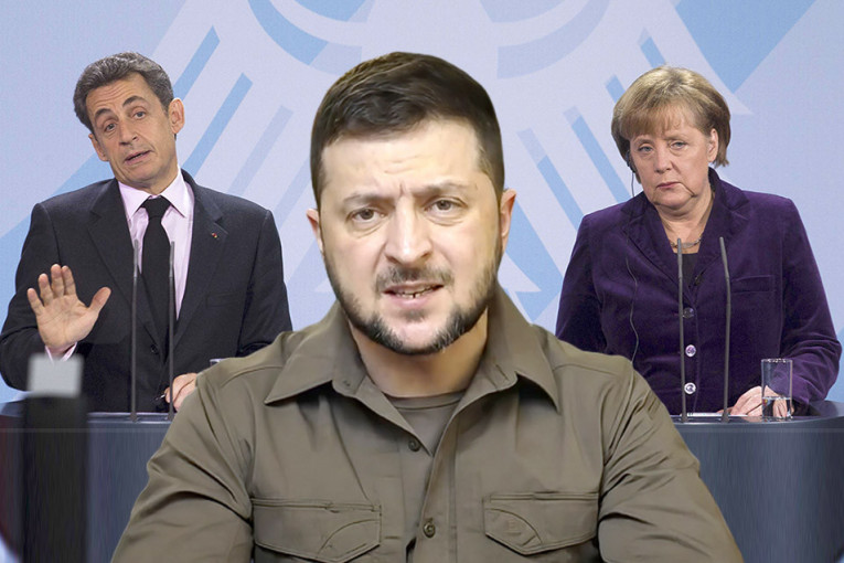 Zelenski kivan na Merkelovu i Sarkozija zbog NATO: Ovako mu je odgovorila bivša nemačka kancelarka