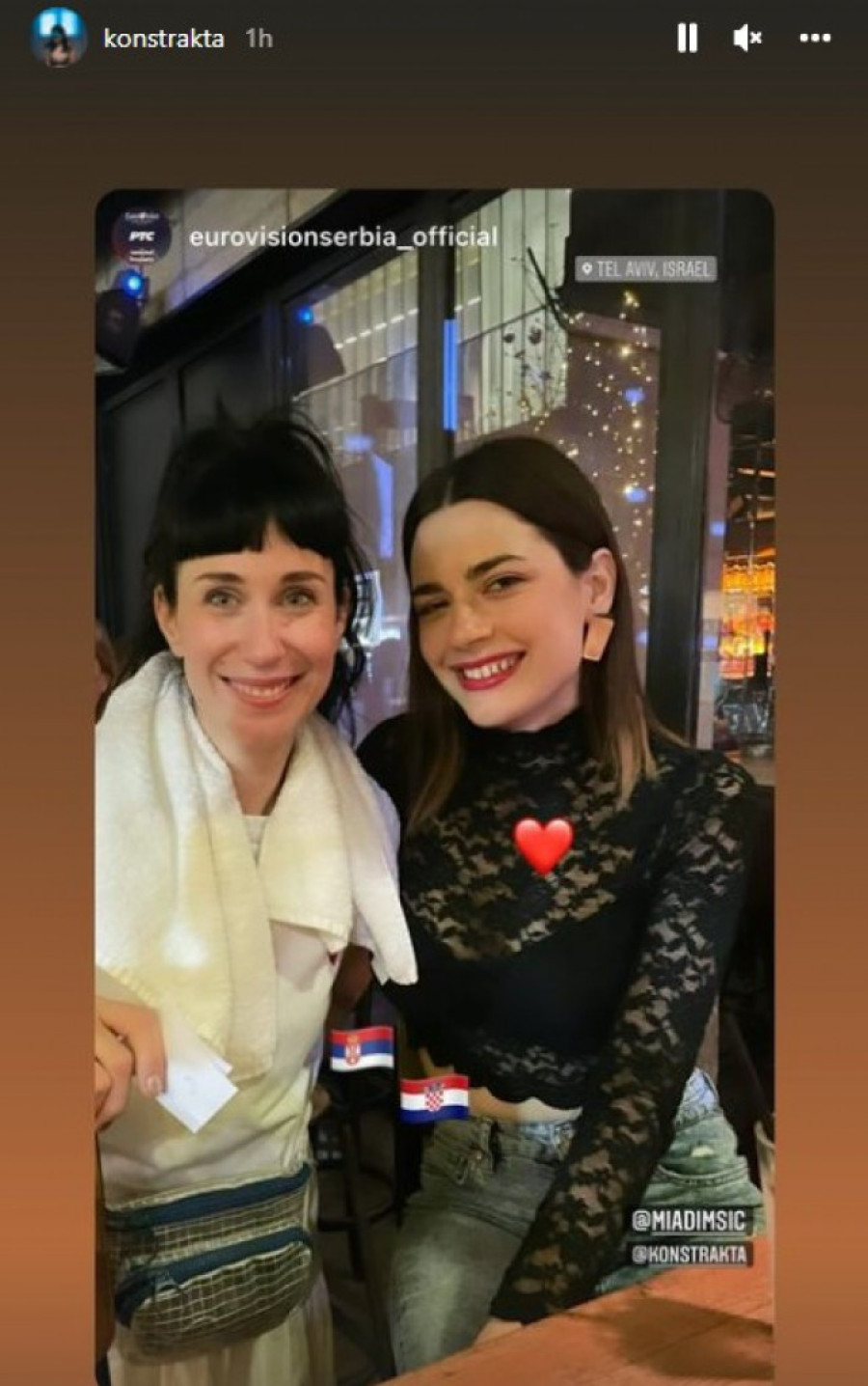 Konstrakta se na predevrovizijskoj turneji sprijateljila sa hrvatskom predstavnicom: Uživaju zajedno u Izraelu