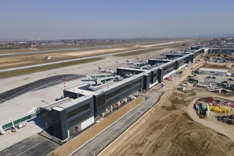 Završen deo novog terminala Aerodroma "Nikola Tesla", a evo kako izgleda (FOTO)