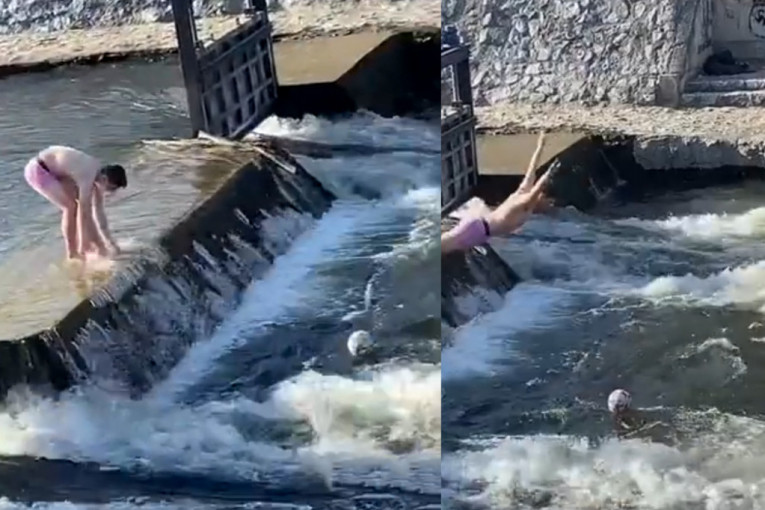 Hrabrost ili ludost: Mladić se usred aprila bacio u ledenu Đetinju, a ovo je razlog za prvo kupanje (VIDEO)