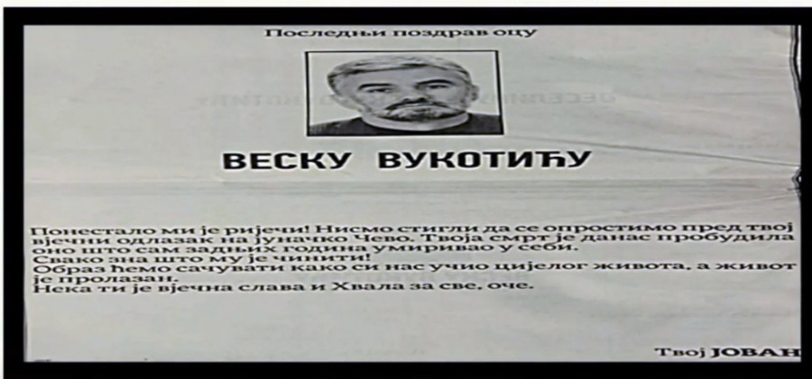 Dug uvek dolazi na naplatu! Roditelji "škaljarca" raznetog na Cetinju u čitulji najavili osvetu