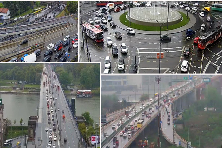 Kiša opet napravila kolaps u Beogradu: "Milili smo na Autokomandi, čak ni taksista nije uspeo da se probije"