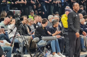 Odavno navija za Partizan i to ne krije! Srpski NBA as uživo gleda crno-bele u meču sezone (FOTO, VIDEO)