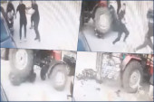 Osvanuo jeziv snimak - traktorista gazi motociklistu, i to dva puta: Posvađali se u kafani u Markovcu, pa nastao horor (VIDEO)