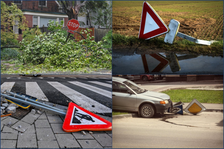 Godišnje u Beogradu oštete više od 300 saobraćajnih znakova: Ako je nakrivljen ili se ne vidi od granja, onda ne važi!