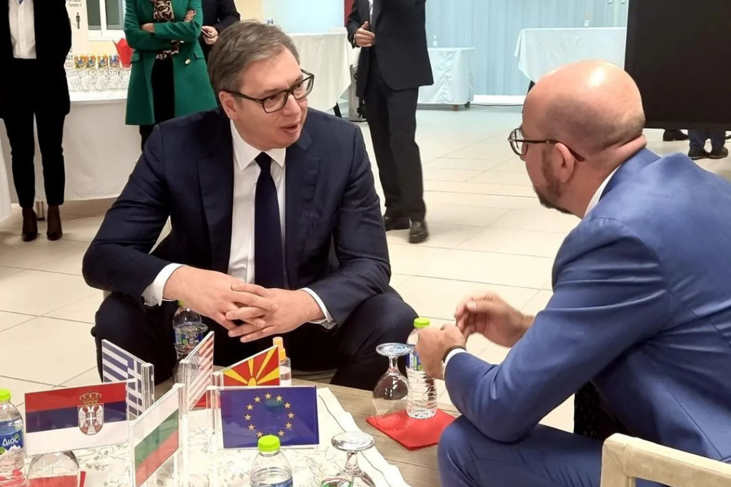 O evropskoj perspektivi Srbije: Vučić razgovarao sa Mišelom (FOTO)