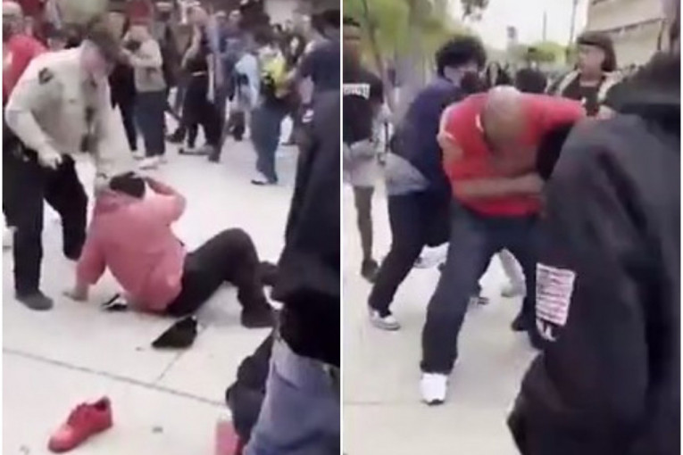 Masovna tuča između 30 đaka i jednog roditelja! Pesničili se i šutirali na sve strane (VIDEO)