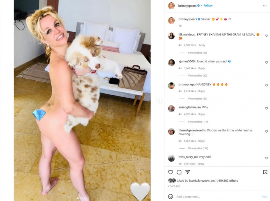 Britni Spirs nestala sa Instagrama! Sumnja se da joj je profil ugašen zbog golotinje