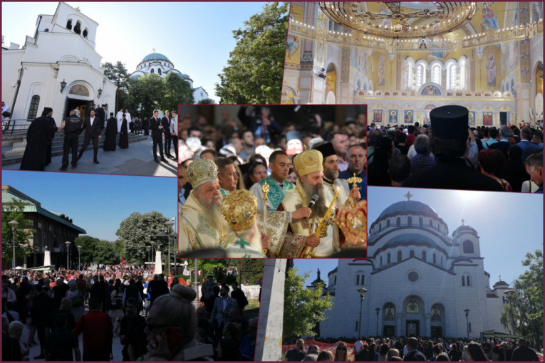 UŽIVO Liturgija pomirenja: Hram pun vernika,  zvonjava odzvanjala Vračarom! Posle 55 godina mire se srpska i makedonska crkva (FOTO/VIDEO)