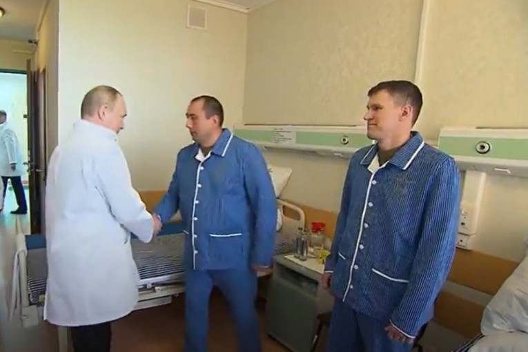 Putin obišao ranjene vojnike u Moskvi (VIDEO)