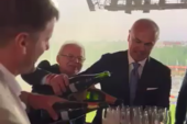 Terzić otvorio pobednički šampanjac – drugi deo! Zvezdin menadžment proslavio Kup uz tradicional Delija! (VIDEO)