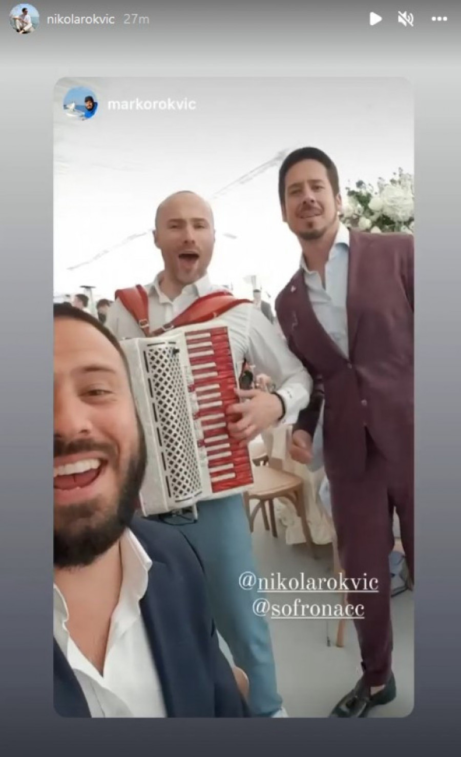 Bojana Barović i Nikola Rokvić došli među prvima: Hit detalji svadbenog veselja Terzićeve bratanice i fudbalera Partizana!