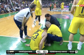 Gudurić doživeo stravičan pad na koleno - igrači Fenera se u neverici hvatali za glavu (VIDEO)